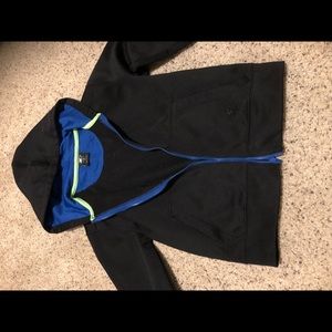 Boys black & blue zip up hoodie